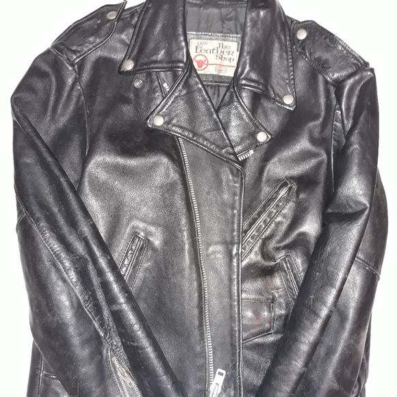 Vintage 70s leather jacket sz.44 - Picture 11 of 11